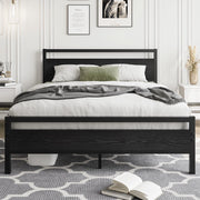 Letto singolo con rete e contenitore ¨C Minimal ¨C 120x200 cm metallo e legno