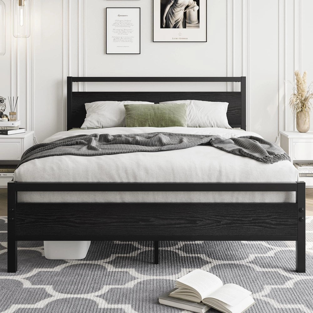 Letto singolo con rete e contenitore ¨C Minimal ¨C 120x200 cm metallo e legno