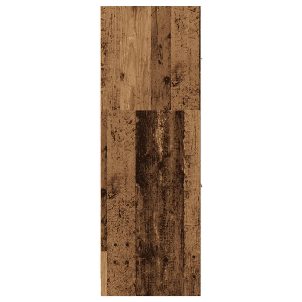 Mobiletto da farmacia multifunzionale contenitore 40 x 41 x 118 cm finitura vintage in legno composito legno invecchiato 02_0050644