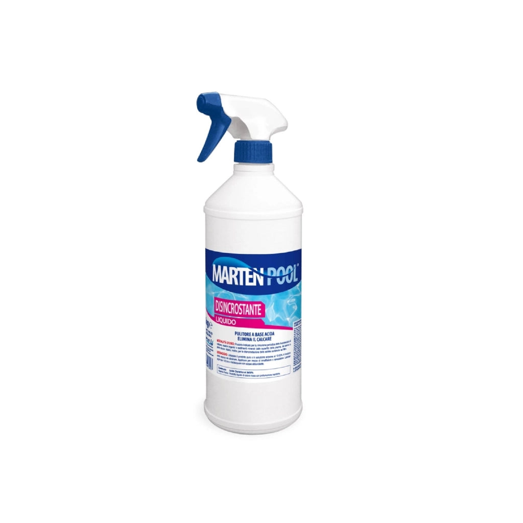 Disincrostante liquido 1 kg MARTEN rimuove calcare residui su piscine servizi e docce