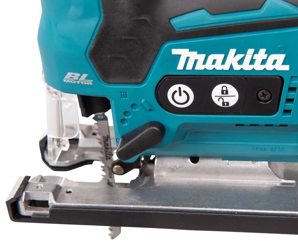 Makita DJV185RF1J seghetto alternativo a batteria 18 V motore brushless 3000 spm cambio lama senza utensili colore Verde