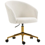 Sedia da ufficio ergonomica regolabile in altezza ¨C zephmum ¨C crema