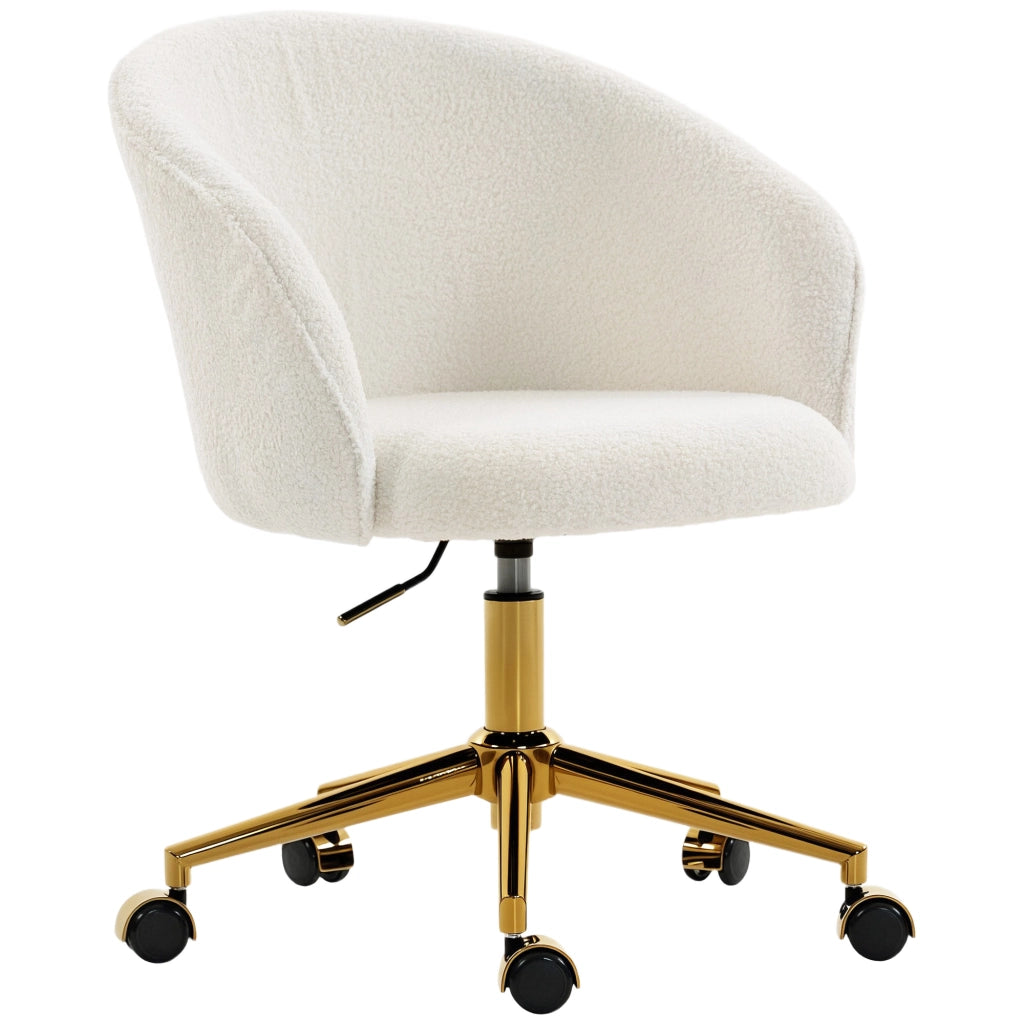 Sedia da ufficio ergonomica regolabile in altezza ¨C zephmum ¨C crema