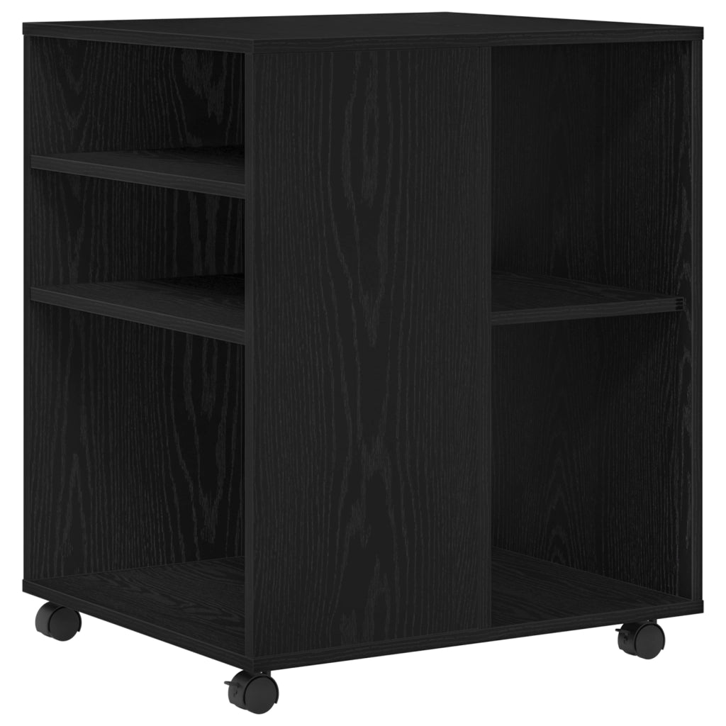Armadio di Stoccaggio  Rovere Nero 60x53x72,5 cm Legno Ingegnerizzato