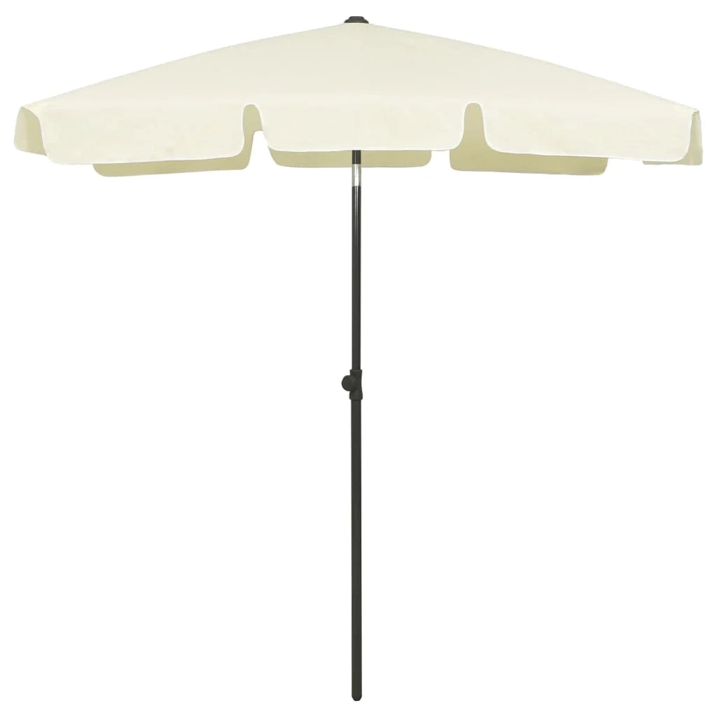 Ombrellone da spiaggia giallo 180 x 120 cm sabbia 02_0008395