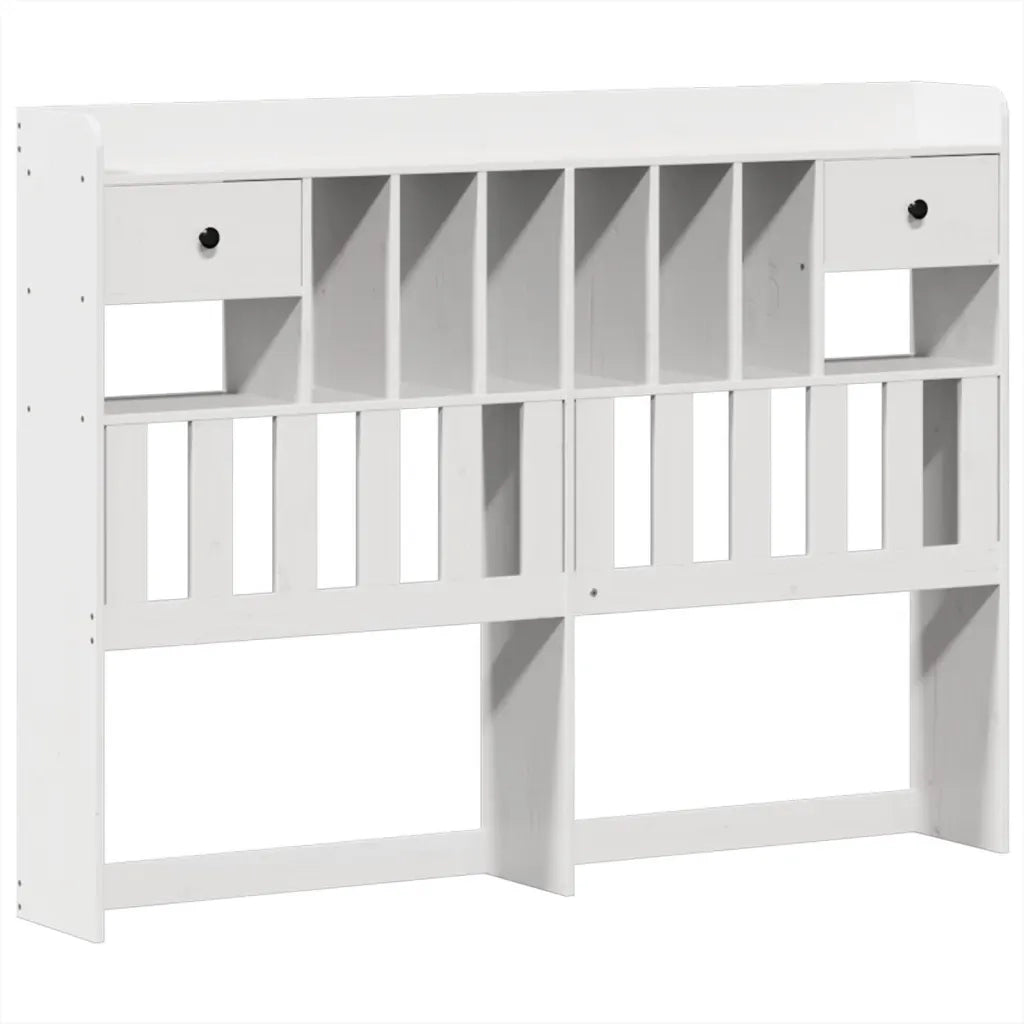 Letto senza Materasso Bianco 140x190 cm Legno Massello di Pino