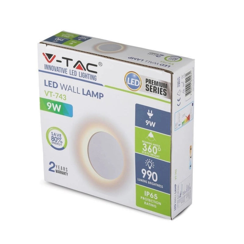 Lampada da parete da 6 W Body White Body Round IP65 4000K