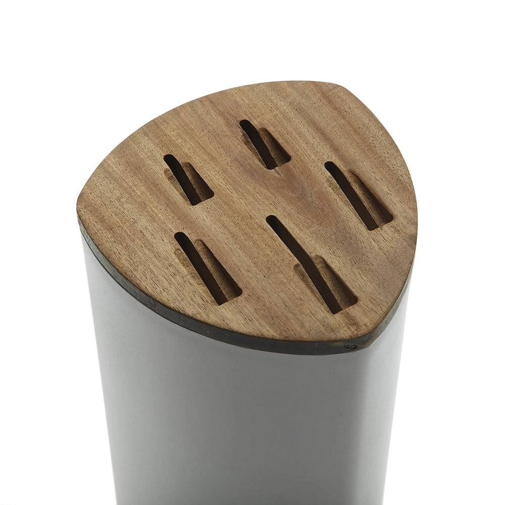 Ceppo con 5 coltelli da cucina Tacoma grigio