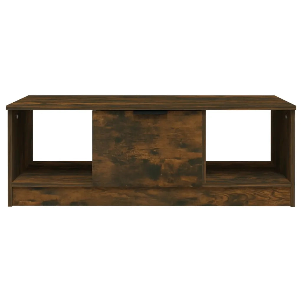 Tavolino da Salotto Rovere Fumo 102x50x36 cm Legno Multistrato 817078