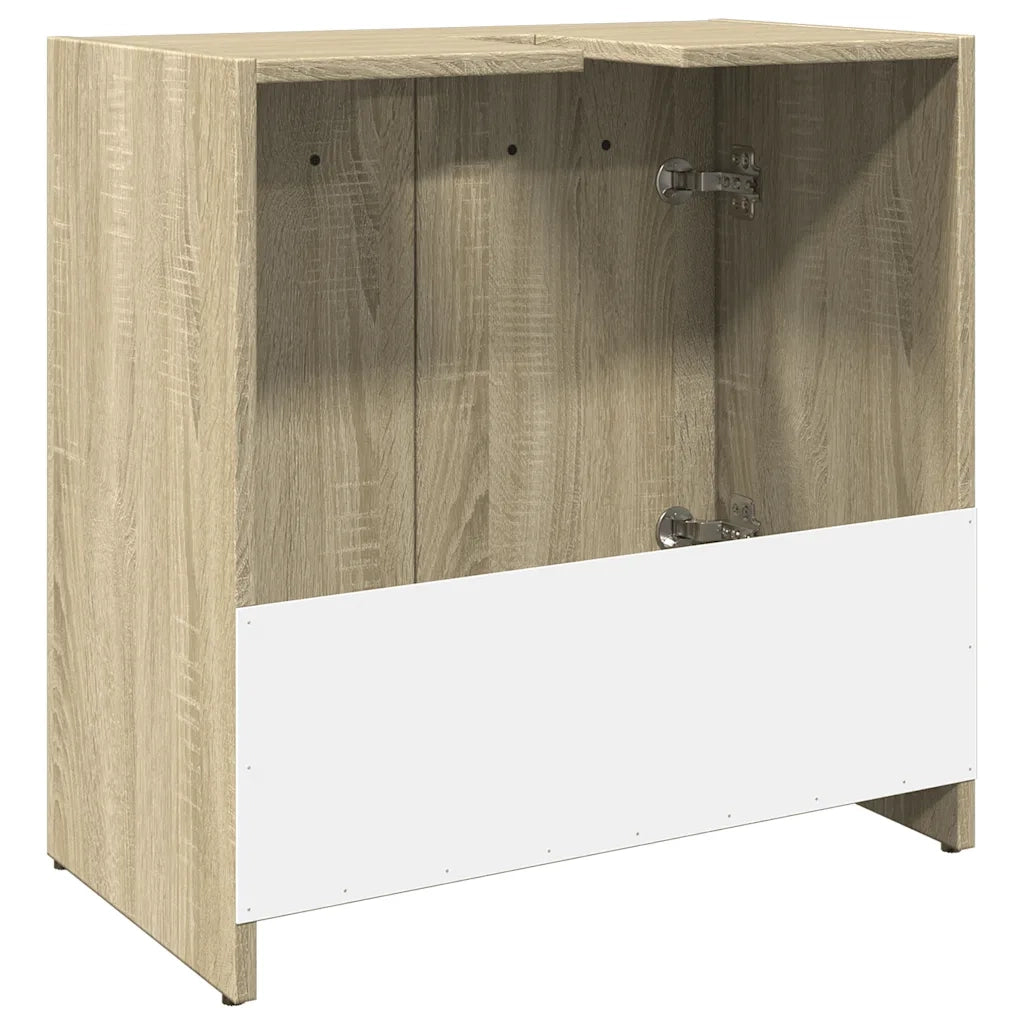 Mobile Lavabo Bagno Rovere Sonoma 60x33x60 cm Legno Multistrato