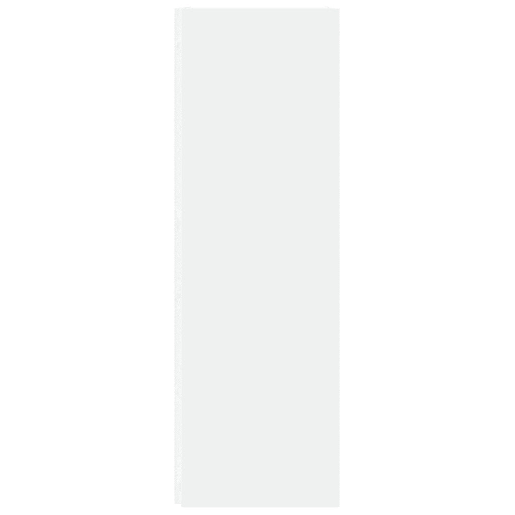Armadio Angolare Bianco 33x33x100 cm in Truciolato 809026