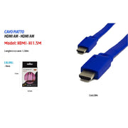 Trade Shop - Cavo Hdmi 1.5 Mt Full Hd 1080p 1600p Piatto 24k Maxtech Audio Video Hdmi-hi1.5m -