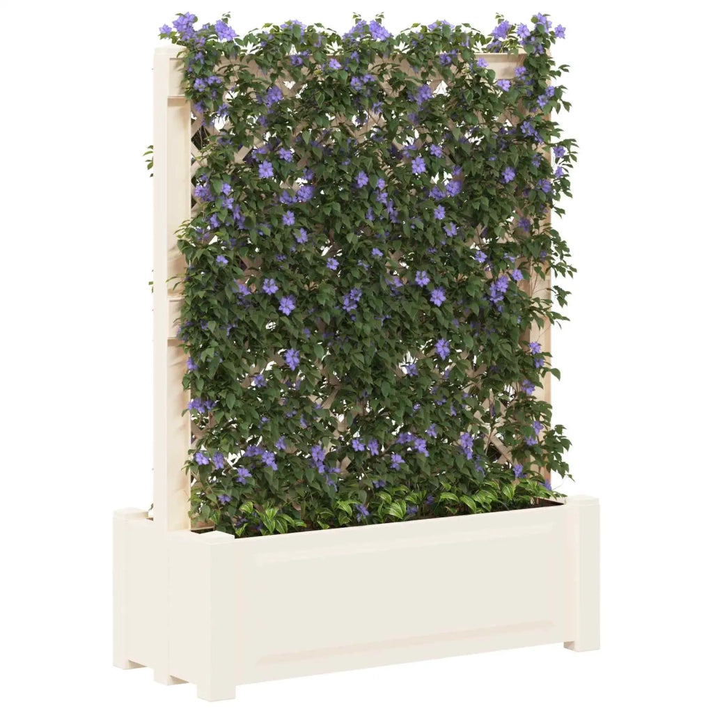 Grande vaso con trellis Bianco 99,5 x 43 x 133,5 PP CFW7973268
