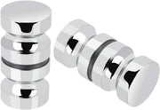 Maniglia per porta in vetro 30 mm - acciaio inossidabile - doppia faccia - 2 pezzi