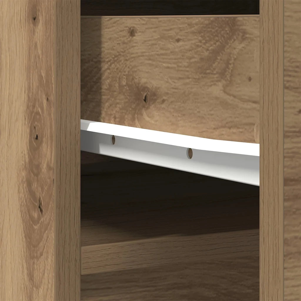 Credenza Alta Rovere Artigianale 37,5x35x180 cm in Truciolato
