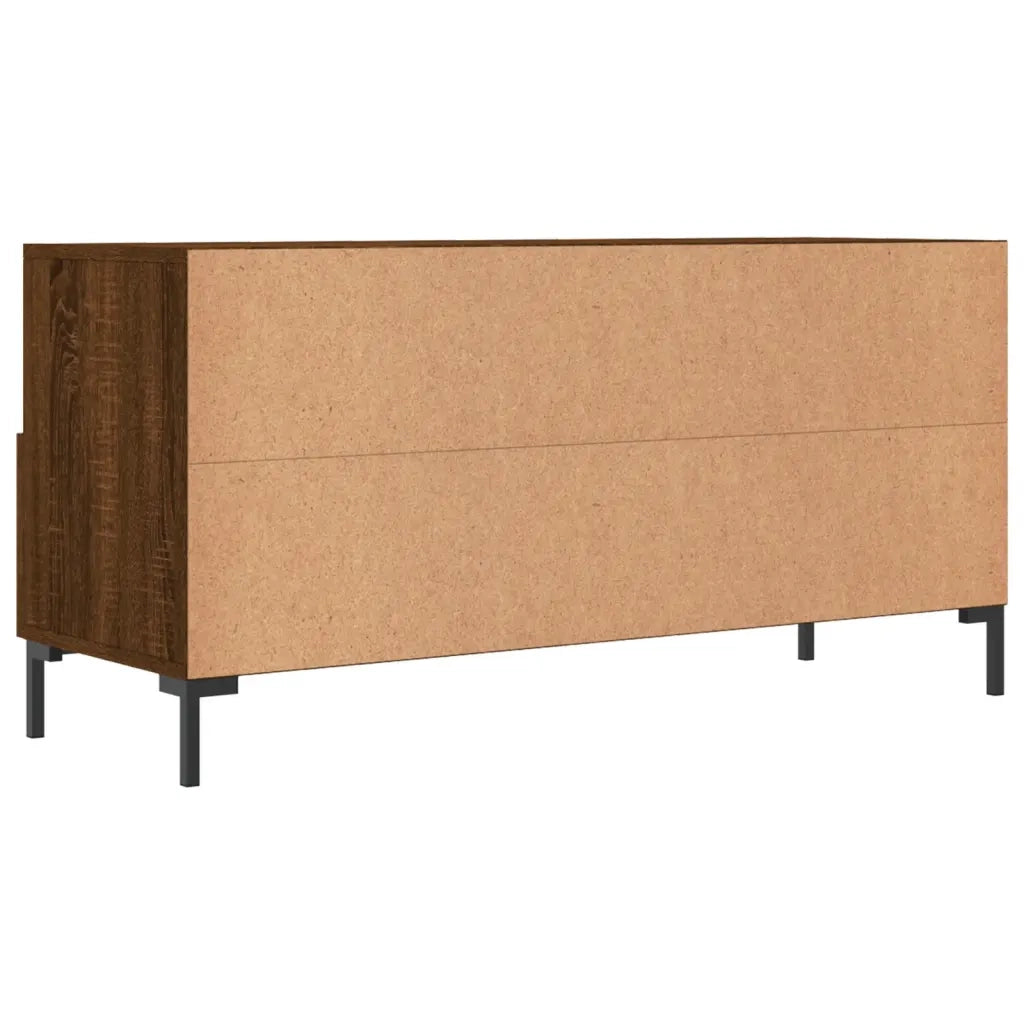 Mobile TV Rovere Marrone 102x36x50 cm in Legno Multistrato 829043