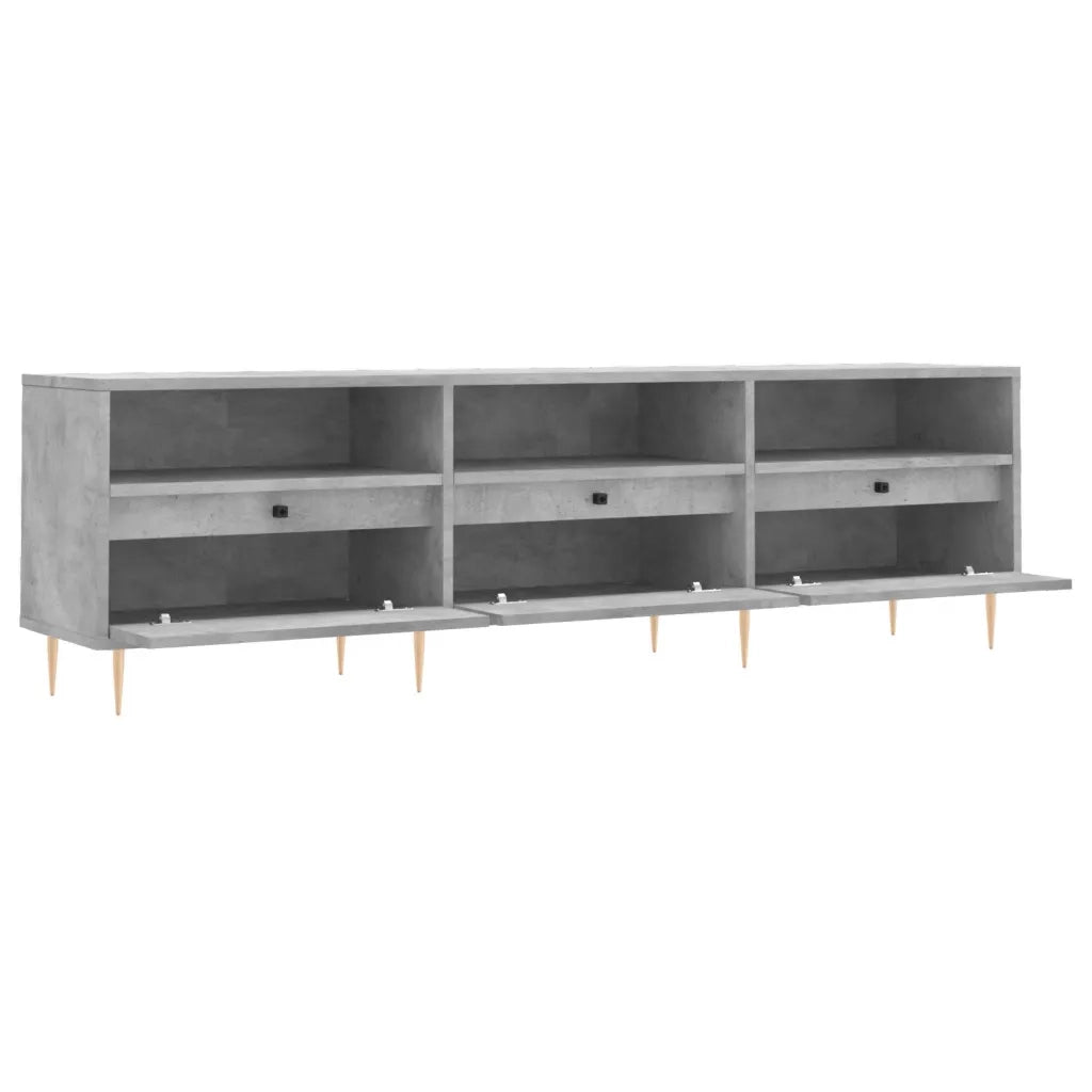 Mobile TV Grigio Cemento 150x30x44,5 cm Legno Multistrato 831272