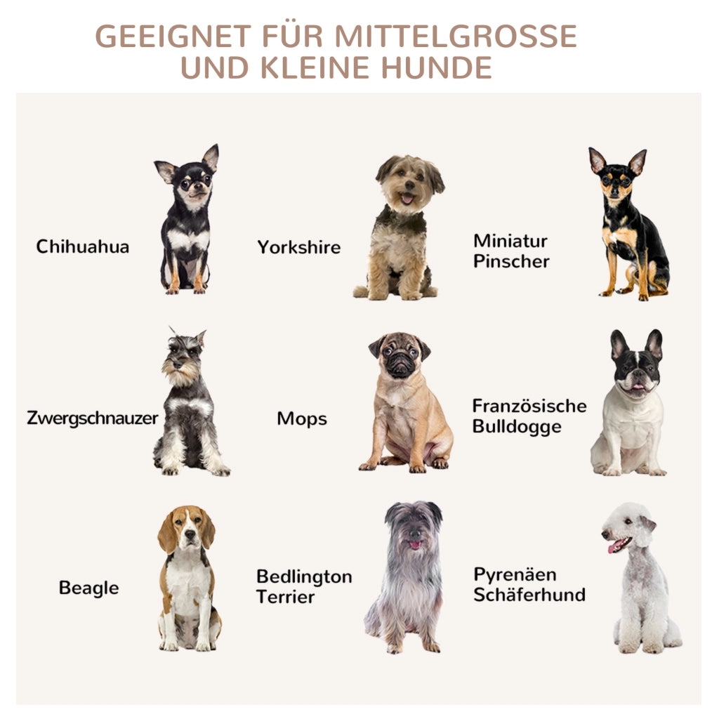 Gabbia per Cani con Serratura e Piedi Alzati ¨C zephmum ¨C 80.5x59.5x67.5 cm, Marrone