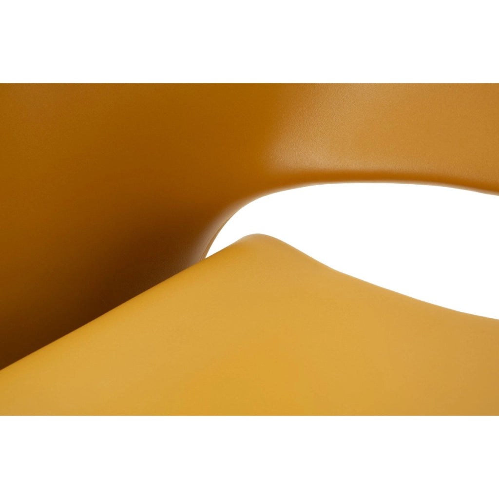 Poltrona VKH1090, Giallo, Plastica, 65x57,5x76 cm