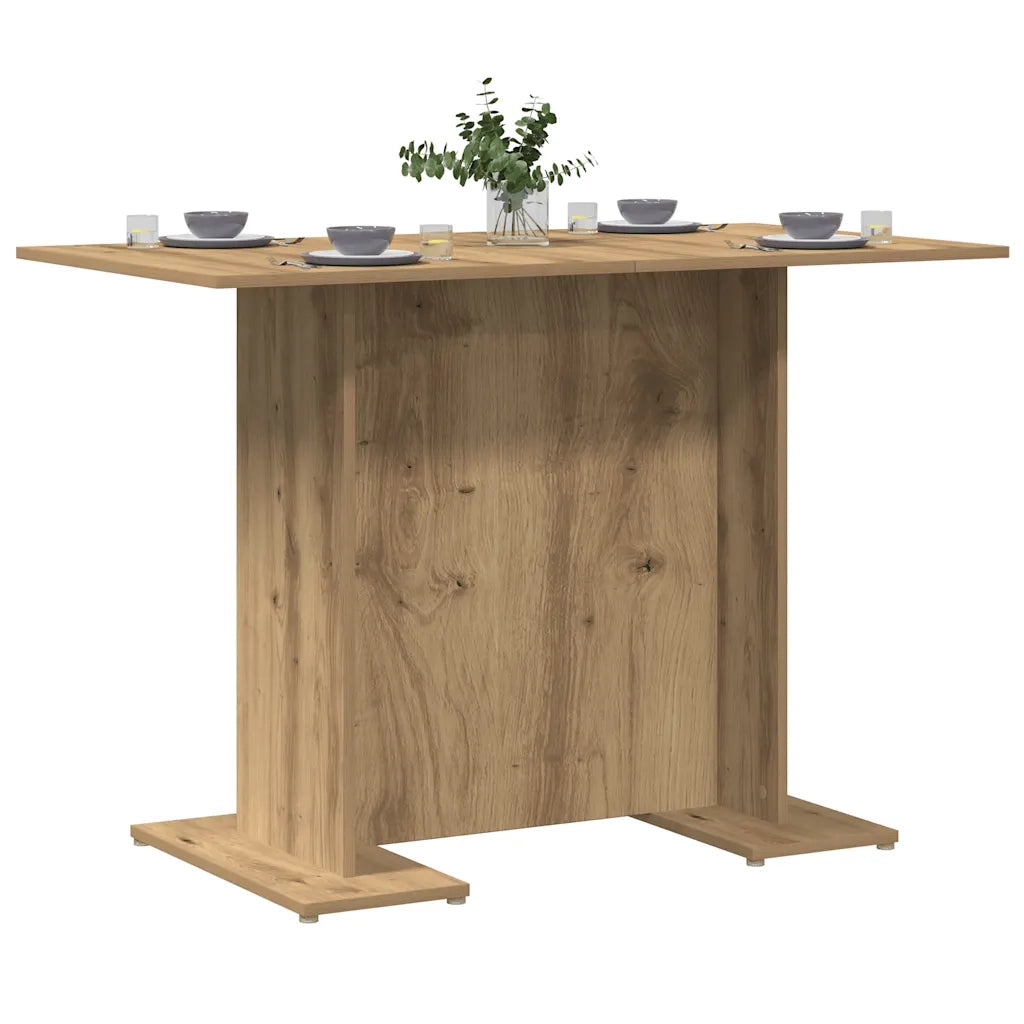 Tavolo Pranzo | Tavolo da cucina Rovere Artigianale 110x60x75 cm Legno Multistrato