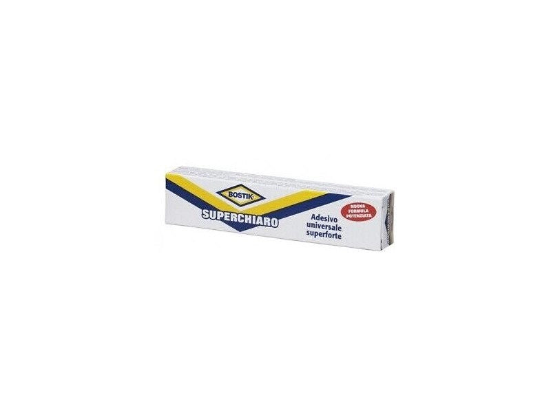Adesivo superchiaro Bostik universale con pennello integrato 400ml o tubetto 50g - Tubetto