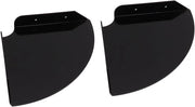 Due pezzi di pannelli di parete oscillanti per bagno e camera da letto - pannelli quadrati di parete neri