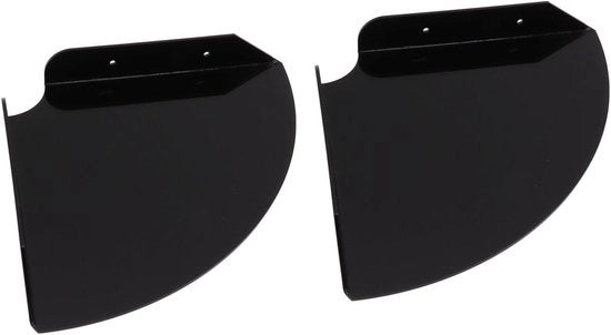 Due pezzi di pannelli di parete oscillanti per bagno e camera da letto - pannelli quadrati di parete neri