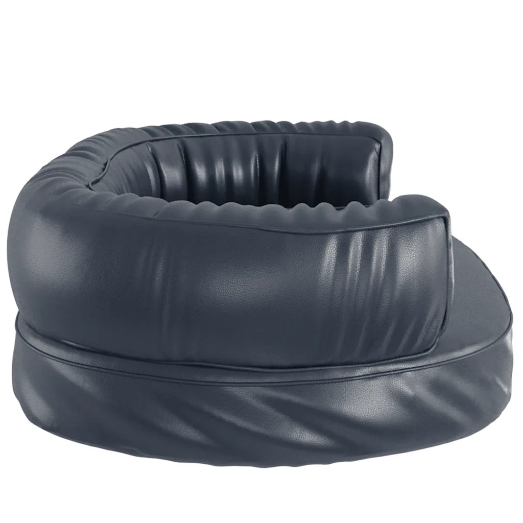 Letto Cani Ergonomico Gommapiuma Blu Scuro 75x53 cm Similpelle CFW1792114