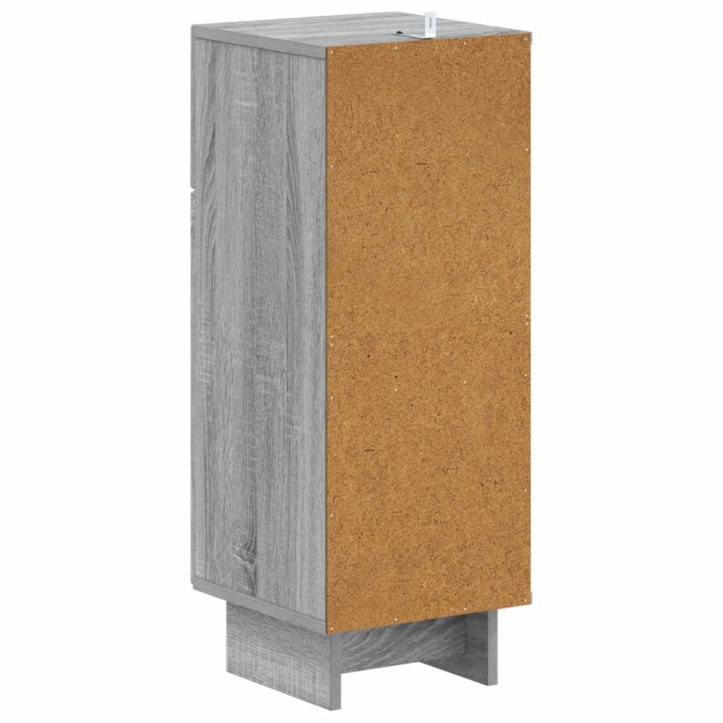 Mobiletto da Bagno EDE Sonoma grigio 30 x 31 x 80 cm 895951