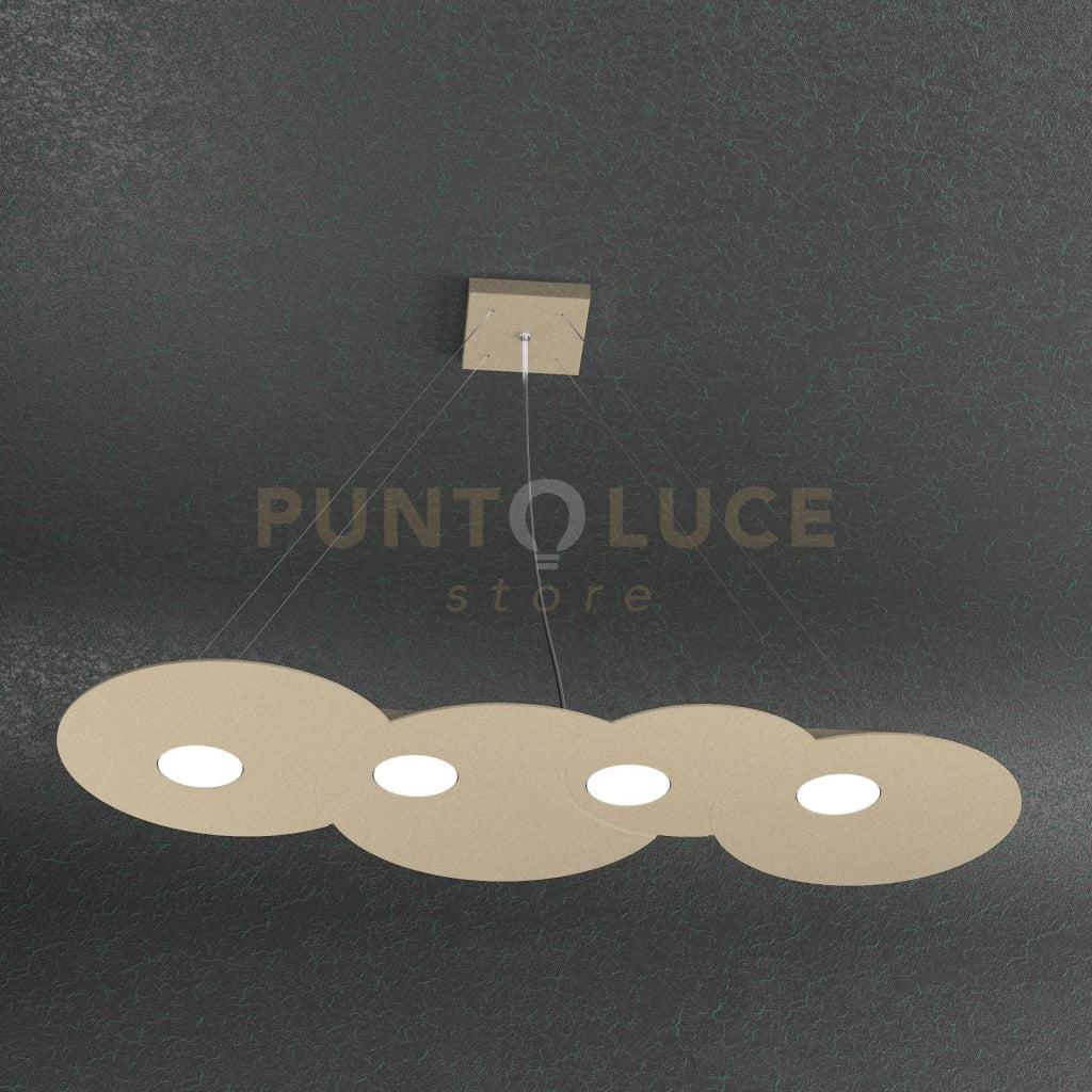 CLOUD SOSPENSIONE 4 LUCI RETTANGOLARE SABBIA 1128-S4 R-SA