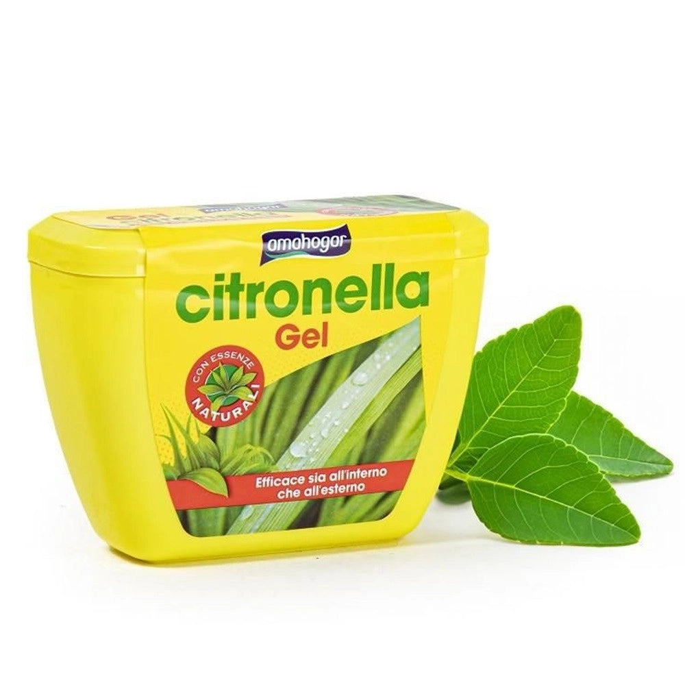 Trade Shop - Set 12pz Gel Ovale Alla Citronella 150gr Protezione Insetti Per Interni Esterni 0176877 -