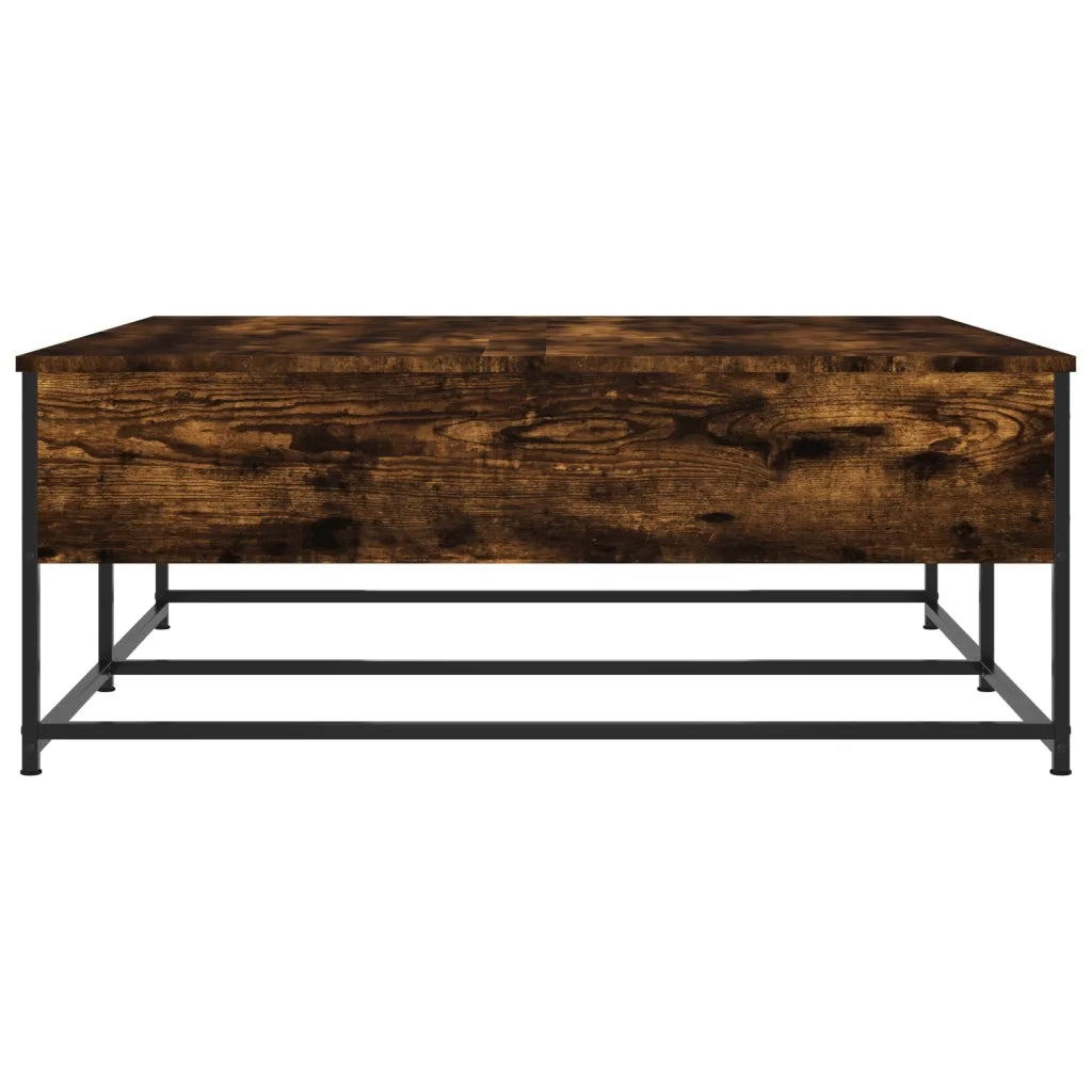 Tavolino da Salotto-Tavolino da soggiorno-Tavolo Rovere Fumo 100x99x40 cm Legno Multistrato