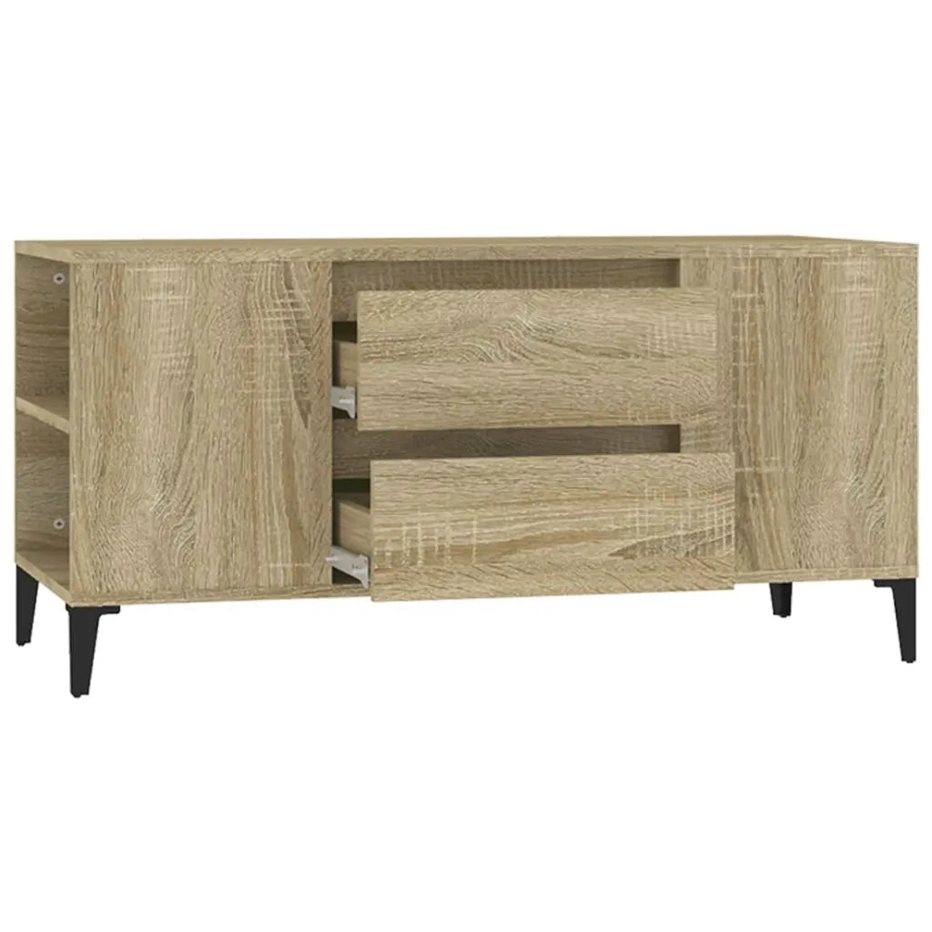 Mobile Porta TV Rovere Sonoma 102x44,5x50 cm Legno Multistrato cod mxl 26684