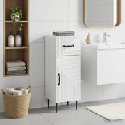 Mobiletto da Bagno HAARLEM Bianco Lucido 30 x 31 x 80 cm 896829