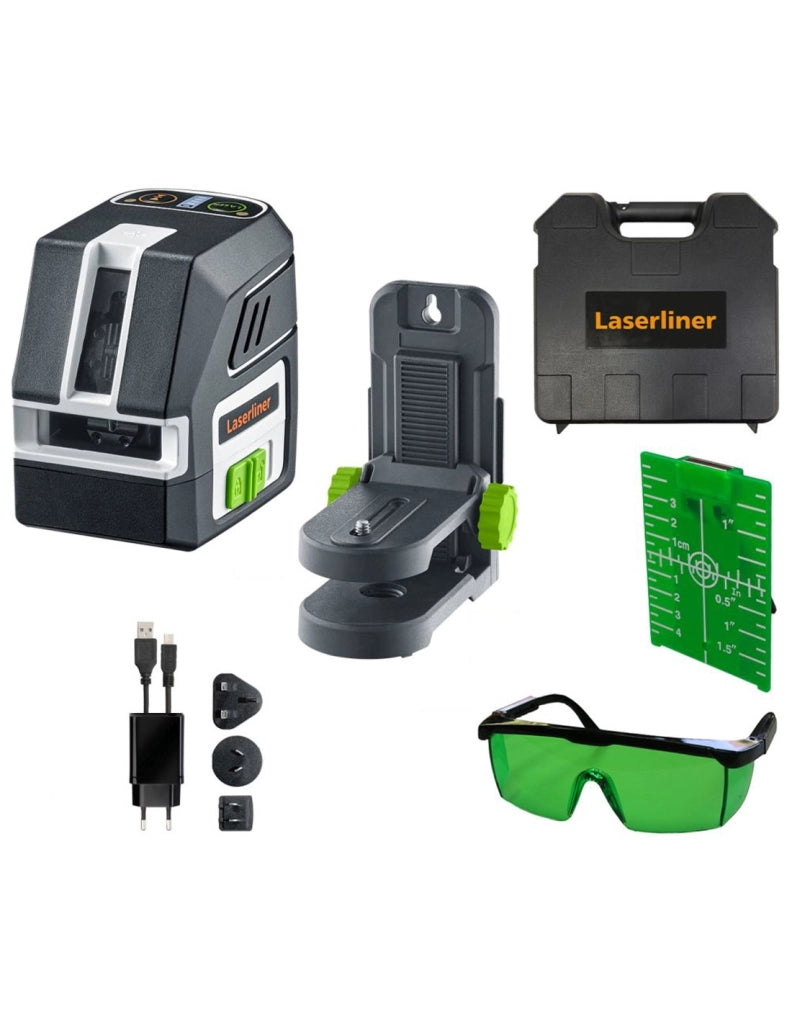 Laser a linee intersecanti verde LASERLINER 036.710A - PocketCross-Laser 2G