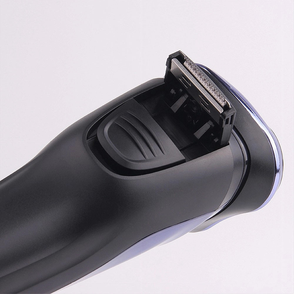 Trade Shop - Rasoio Elettrico Impermeabile Regolabarba Senza Fili Batteria Ricaricabile V-305 -