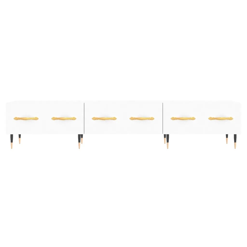 Mobile Porta TV Bianco 150x36x30 cm in Legno Multistrato 829132
