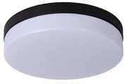 Plafoniera bagno LED 18W 28cm tonda nera IP44 Lucide