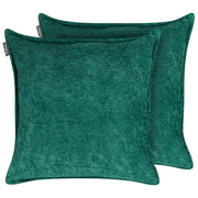 Set di 2 cuscini decorativi quadrati verde 50 x 50 cm stile classico