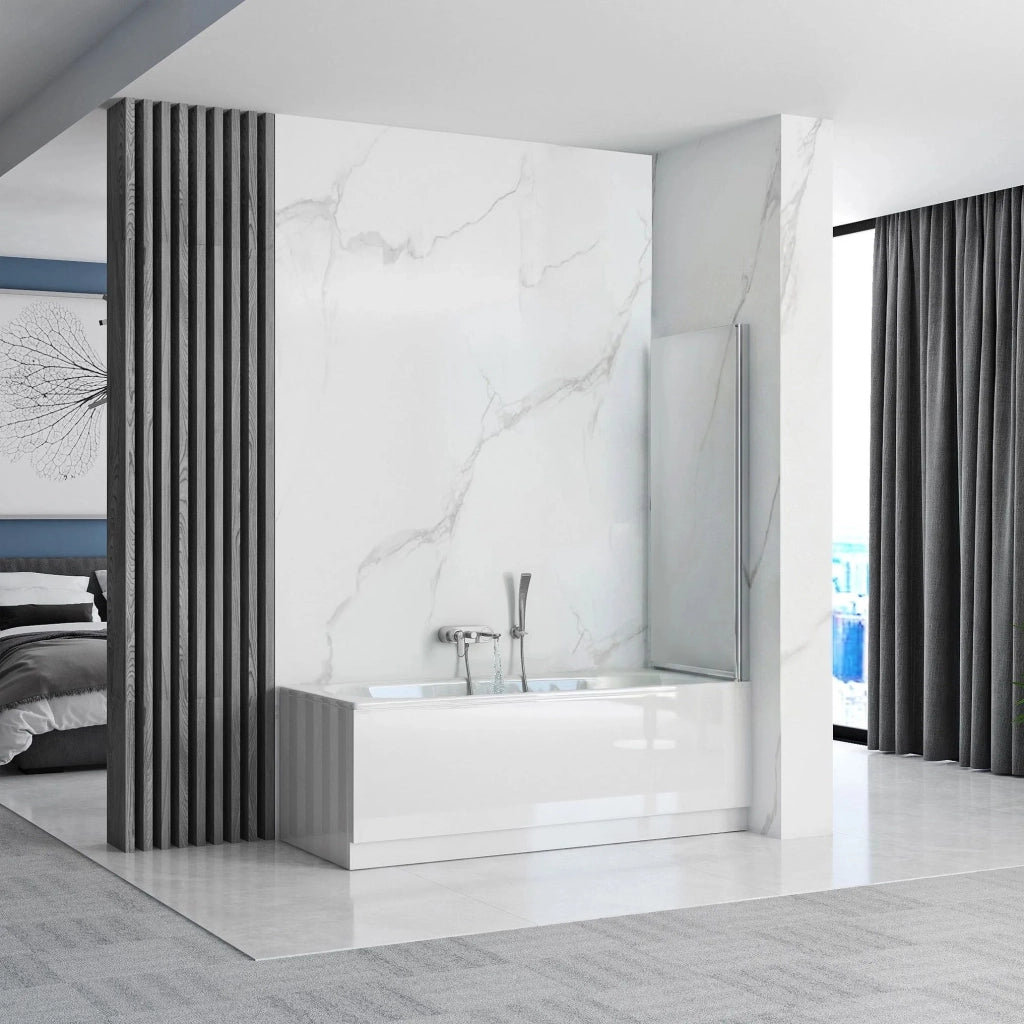 Schermo Vasca Mobile Rea Lagos 80 Chrome