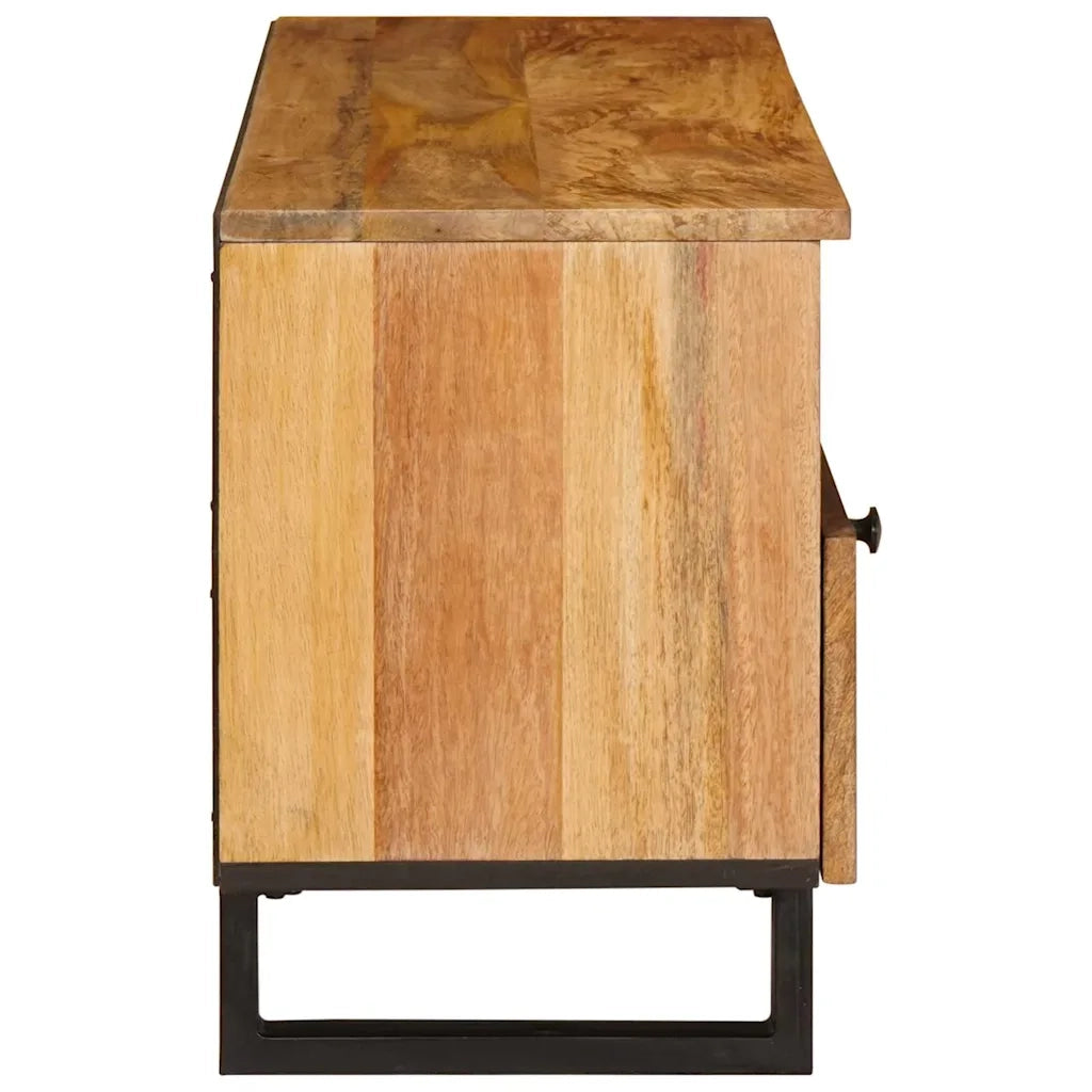 Mobile TV Marrone 100 x 33 x 46 cm Legno di mango massello 4018062