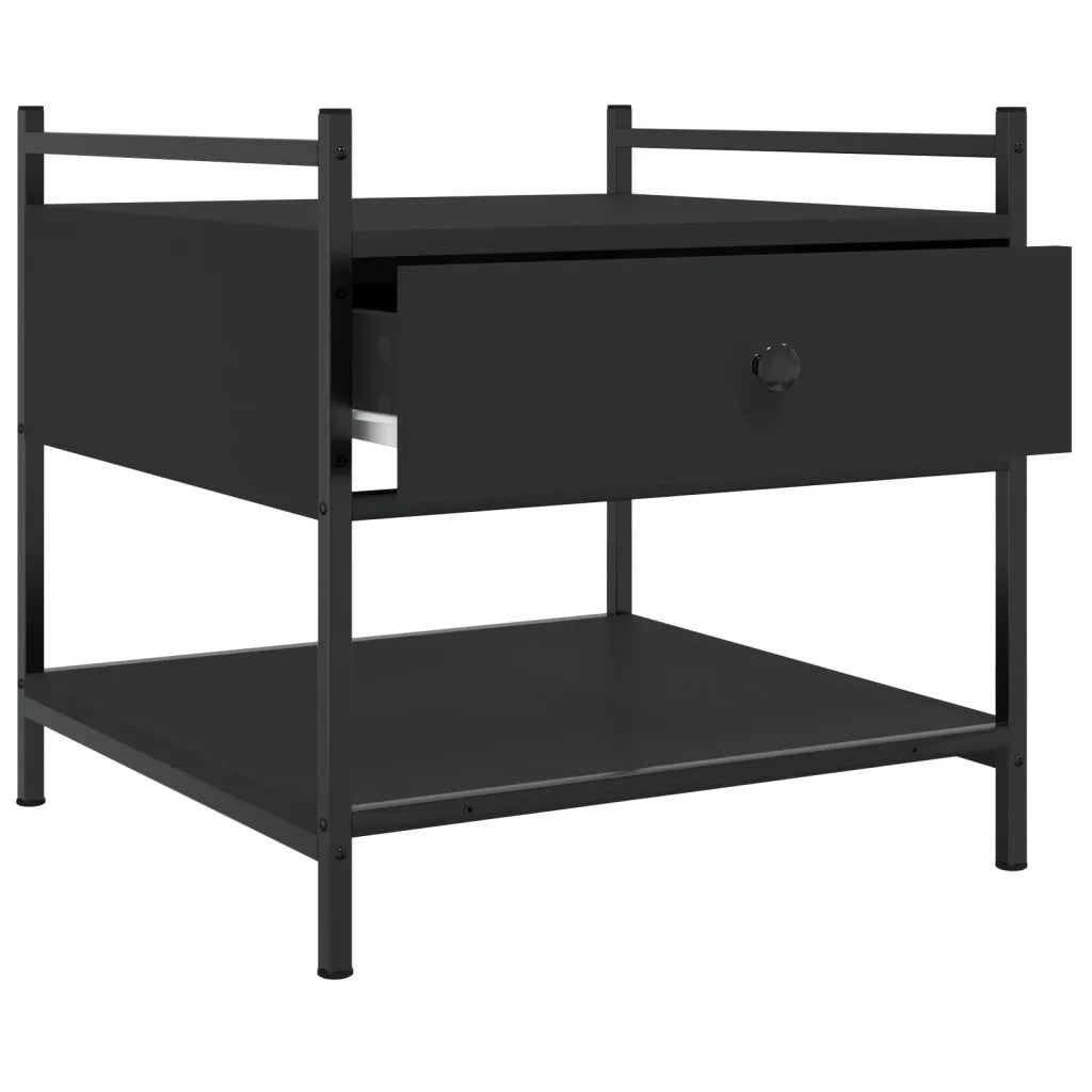 Tavolino da salotto | Tavolino da caff¨¨ | Tavolino da Soggiorno Nero 50x50x50 cm in Legno Multistrato