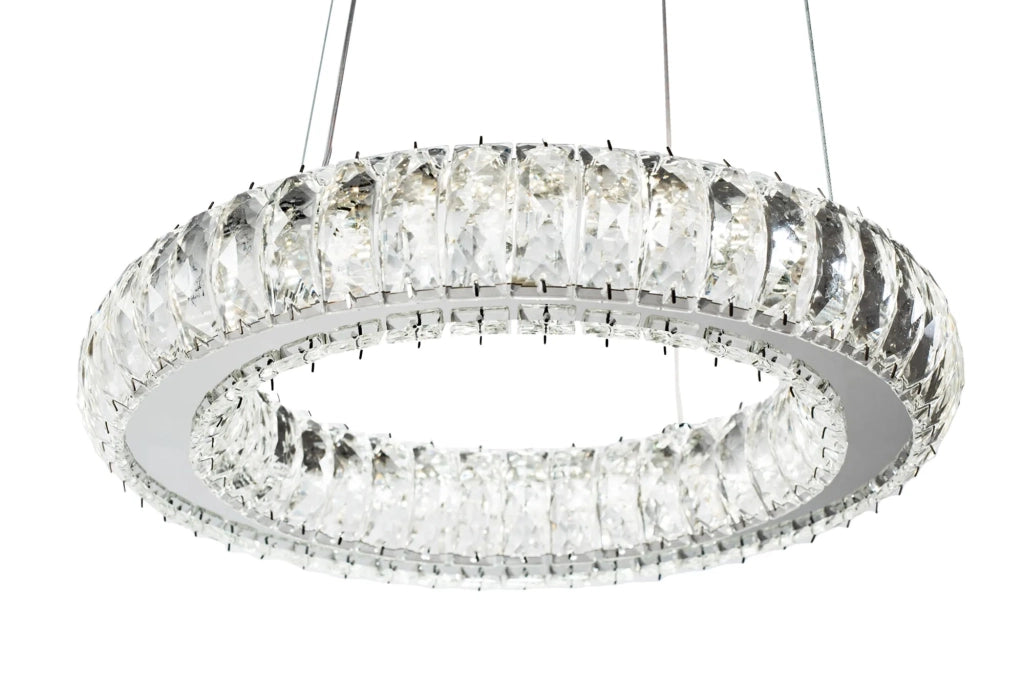 Plafoniera Led In Cristallo App1040-cp + Telecomando
