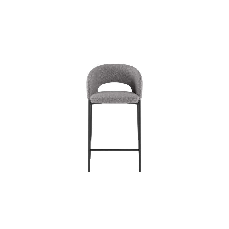Sgabello in tessuto Greta 50cm X 52cm H 89cm Stones