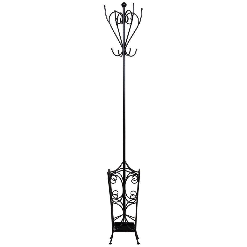 Appendiabiti in metallo con 4 ganci 35x35x181h cm.