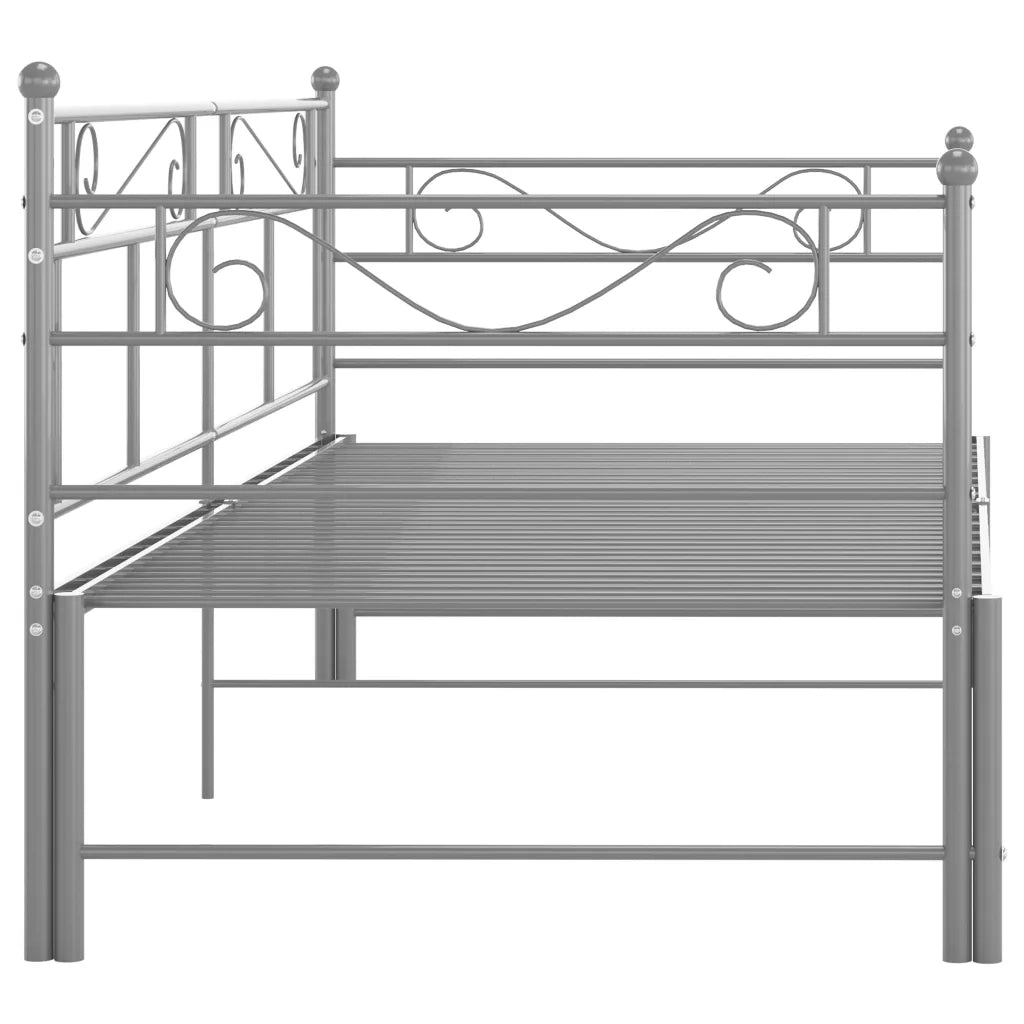 Telaio Divano letto | Sof¨¤ letto | Letto singolo Estraibile Grigio in Metallo 90x200 cm