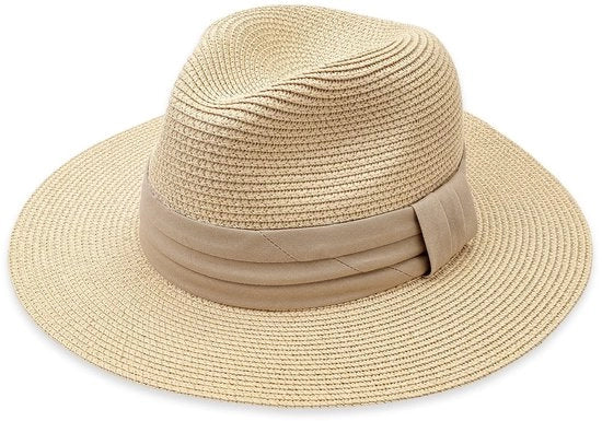 Cappello da sole UPF 30+ - Larga fascia - Cappello di paglia - Respirante - Adattabile - Leggero - Carta di paglia di alta qualità - Cappello da spiaggia