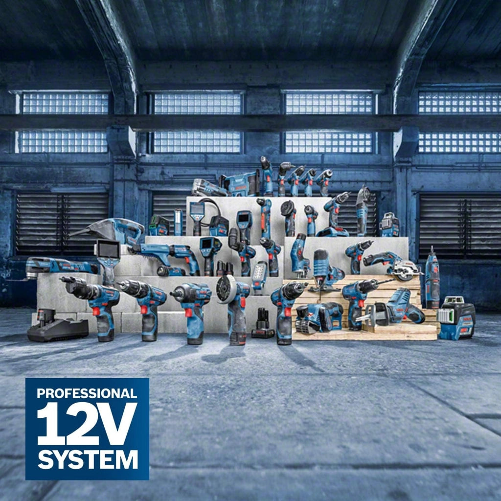 Bosch Professional Gsr 12V-15 Fc Flexiclick System 12V System Trapano-Avvitatore a Batteria, con 1X Accessorio, Mandrino Autoserrante Gfa 12-B, Batteria e Caricabatteria Non Incluse, in L-Boxx