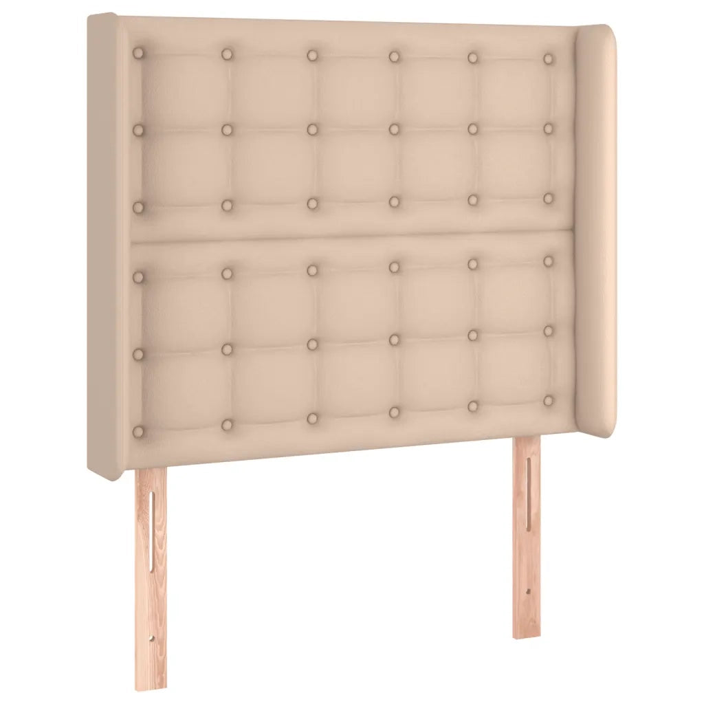 Testiera a LED-Testata con LED Cappuccino 103x23x118/128 cm in Similpelle 438534