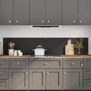 Schienale da cucina 2 pcs Nero 100 x 40 cm vetro temperato 3415440